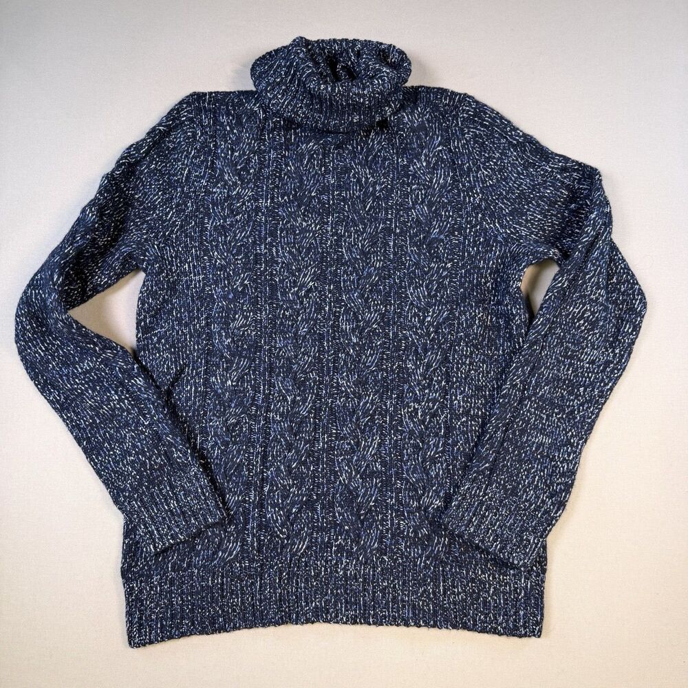 Banana Republic Turtleneck Italian Yarn Chunky Knit Sweater Women's Wool Medium
